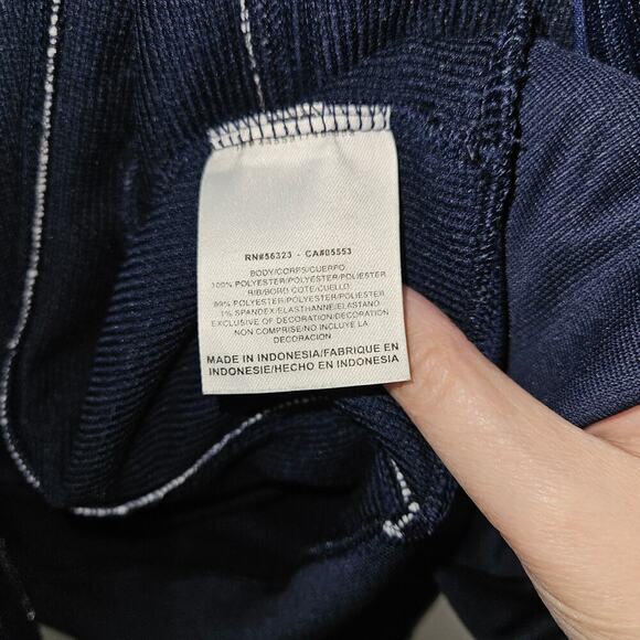 Nike Navy Blue Jacket Dri-Fit Active Full Zip Warm Up Pockets Women’s XXL - Picture 5 of 6